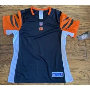 NWT NFL Women's Pro Line Cincinnati Bengals Blank Size S Black Jersey MSRP $65